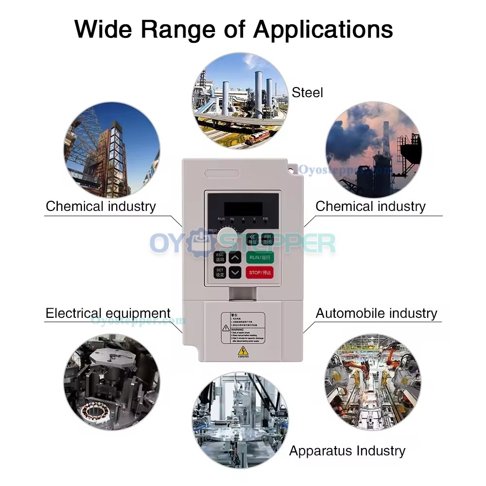 5HP 3.7KW VFD 220V / 380V VFD Variable Frequency Drive Spindle Motor Frequency Inverter for CNC Machine